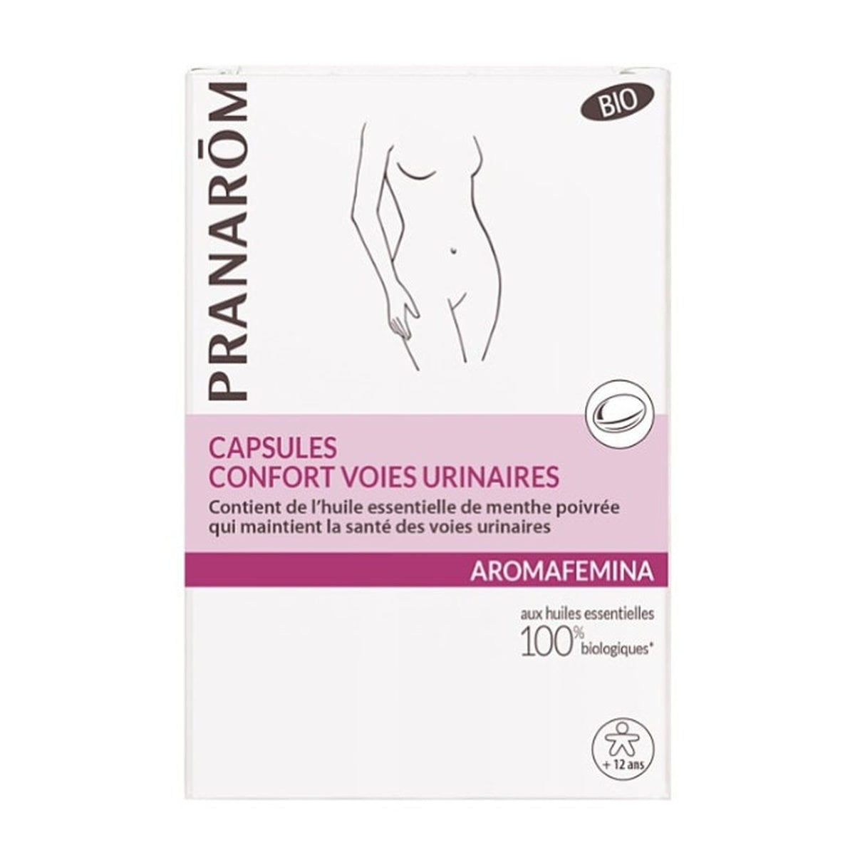 [PRANARŌM] Aromafemina Organic Urinary Comfort Capsules (Dietary Supplement for Women's Urinary Comfort) 30 capsules