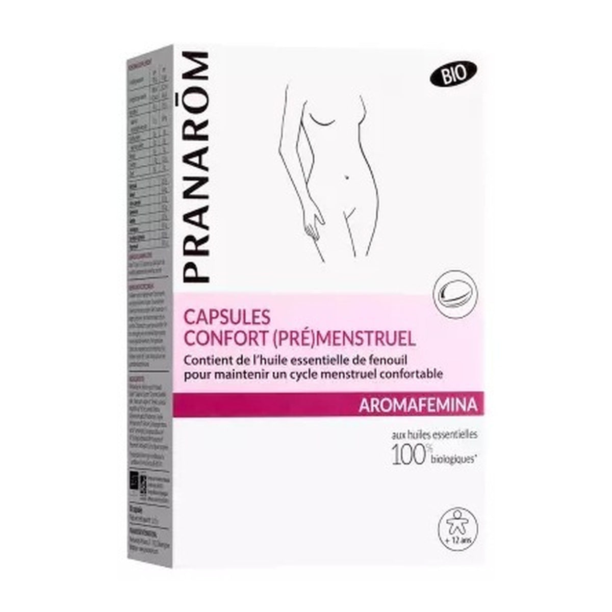 [PRANARŌM] Aromafemina Organic Comfort Capsules for Premenstrual Support, 30 capsules