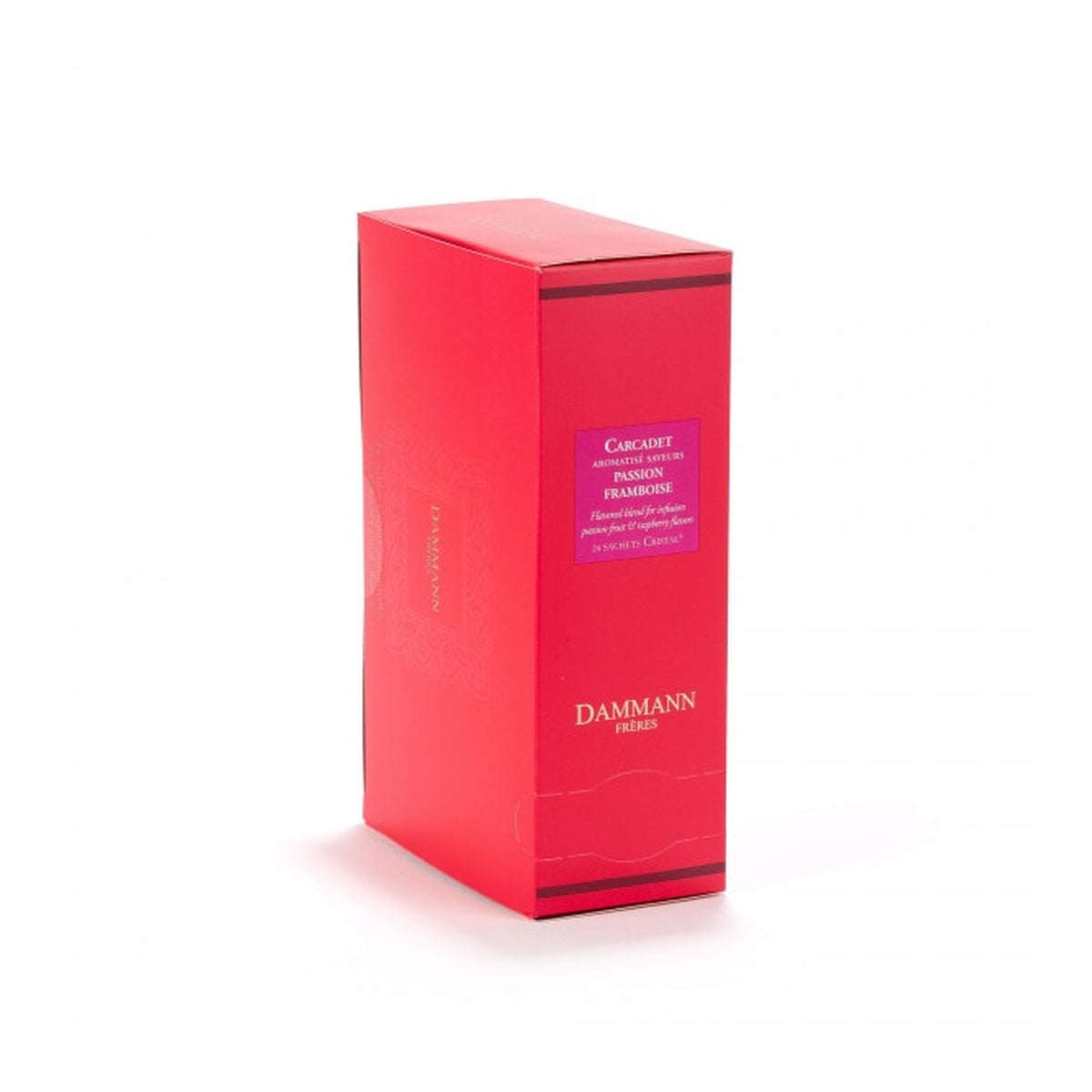 [DAMMANN FRÈRES] Carcadet Passion Framboise Herbal Tea (Hibiscus & Rosehip with Raspberry & Passionfruit) — 24 Crystal Tea Bags, 72g