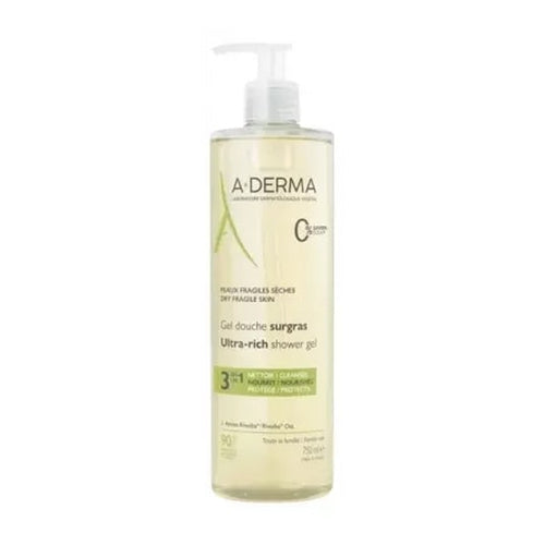 [A-DERMA] 3-in-1 Shower Gel 750ml (Face & Body)