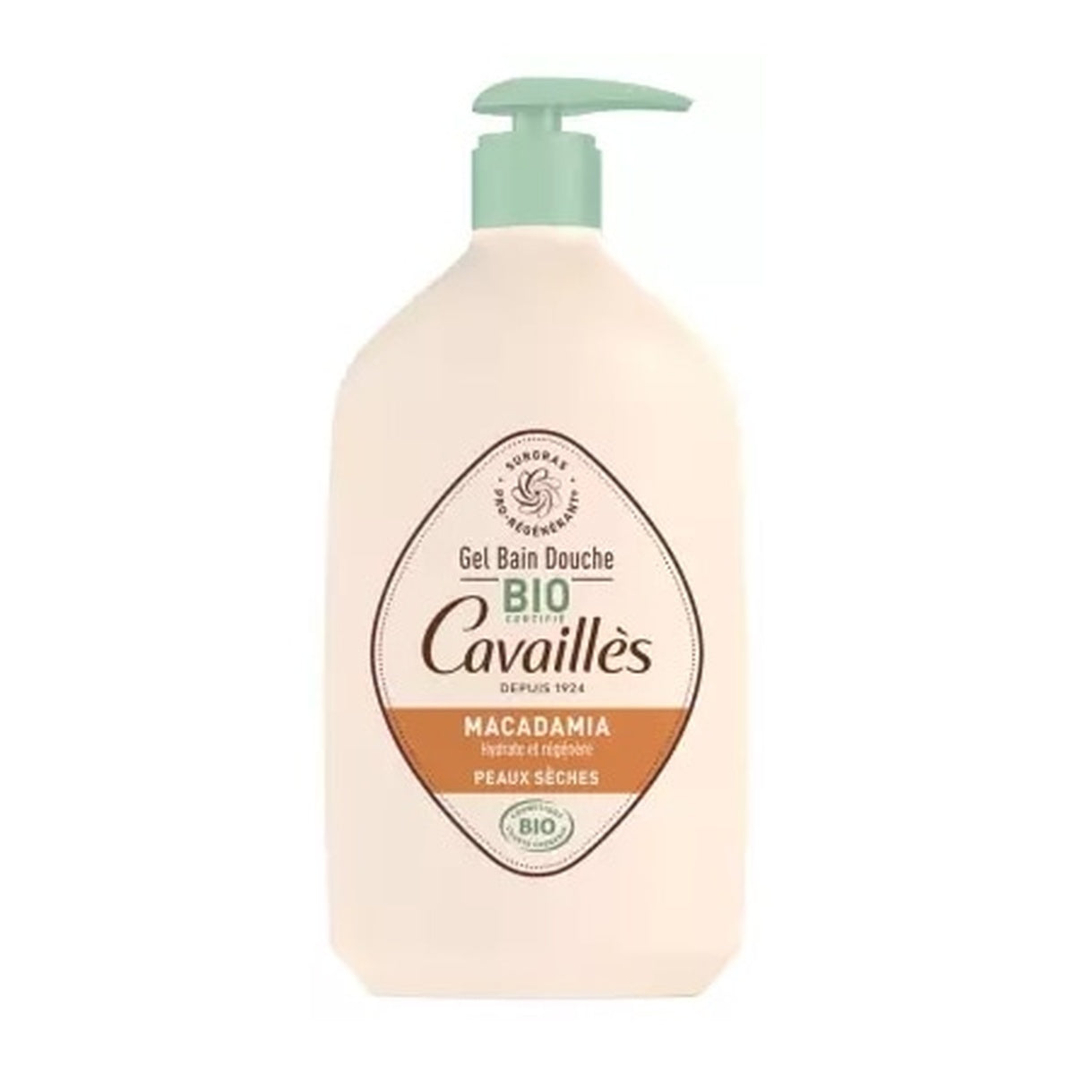 [Rogé Cavaillès] Bath & Shower Gel Macadamia Oil 1000ml (Green Almond, Organic)